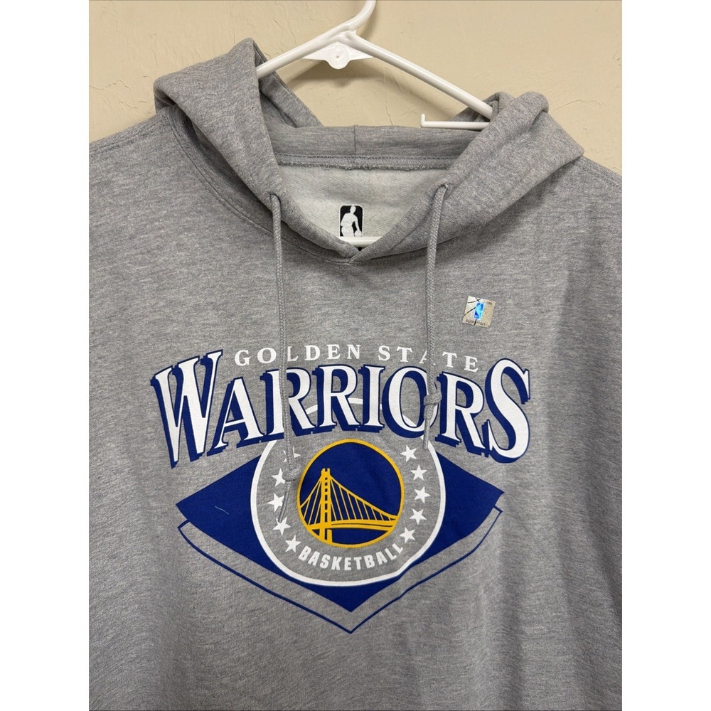 NBA Golden State Warriors Court Classic Adult Hoodie XL Gray Basketball